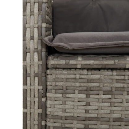 Spisebordssæt Til Haven 7 Dele Med Hynder Polyrattan - Billede 8