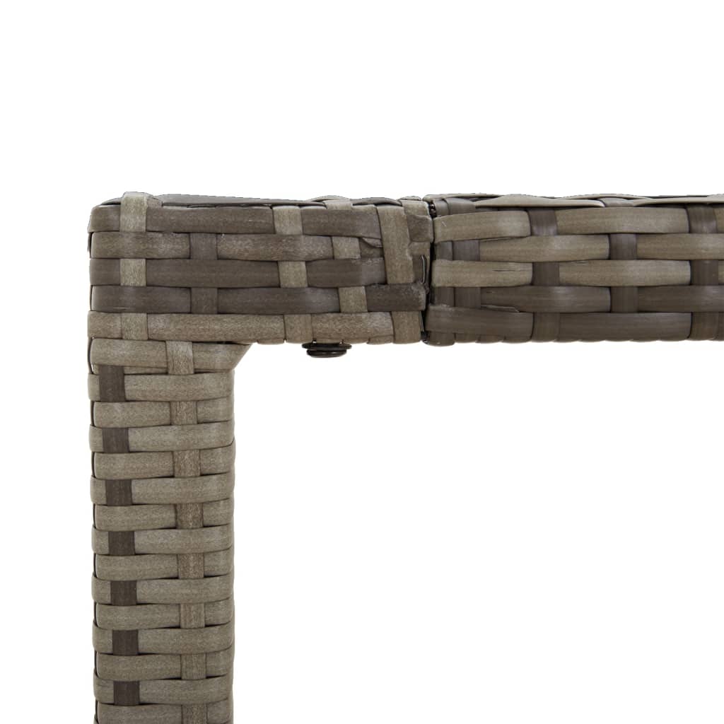 Spisebordssæt Til Haven 3 Dele Med Hynder Polyrattan - Billede 6