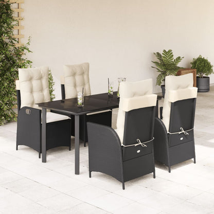 Spisebordssæt Til Haven 5 Dele Med Hynder Polyrattan - Variant 3213168