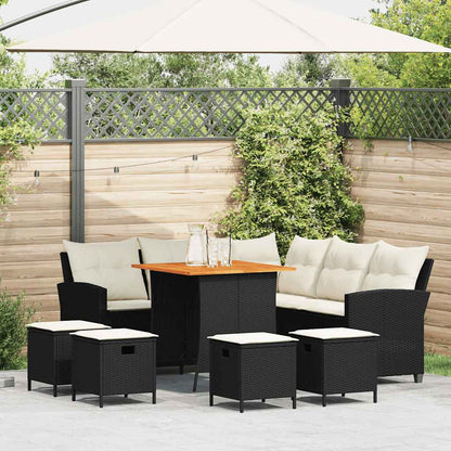 Sofasæt Til Haven 6 Dele Med Hynder L-formet Polyrattan - Variant 3213540