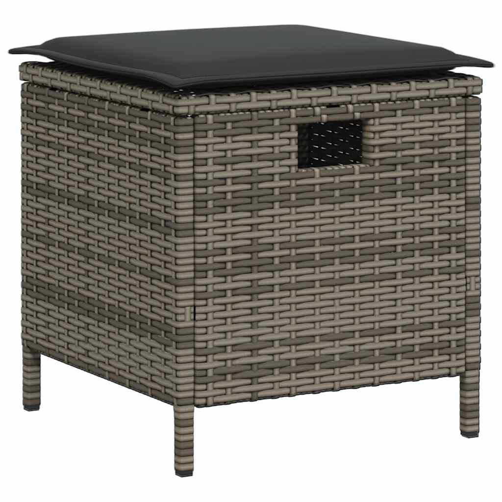 Sofasæt Til Haven 6 Dele Med Hynder L-formet Polyrattan - Billede 5