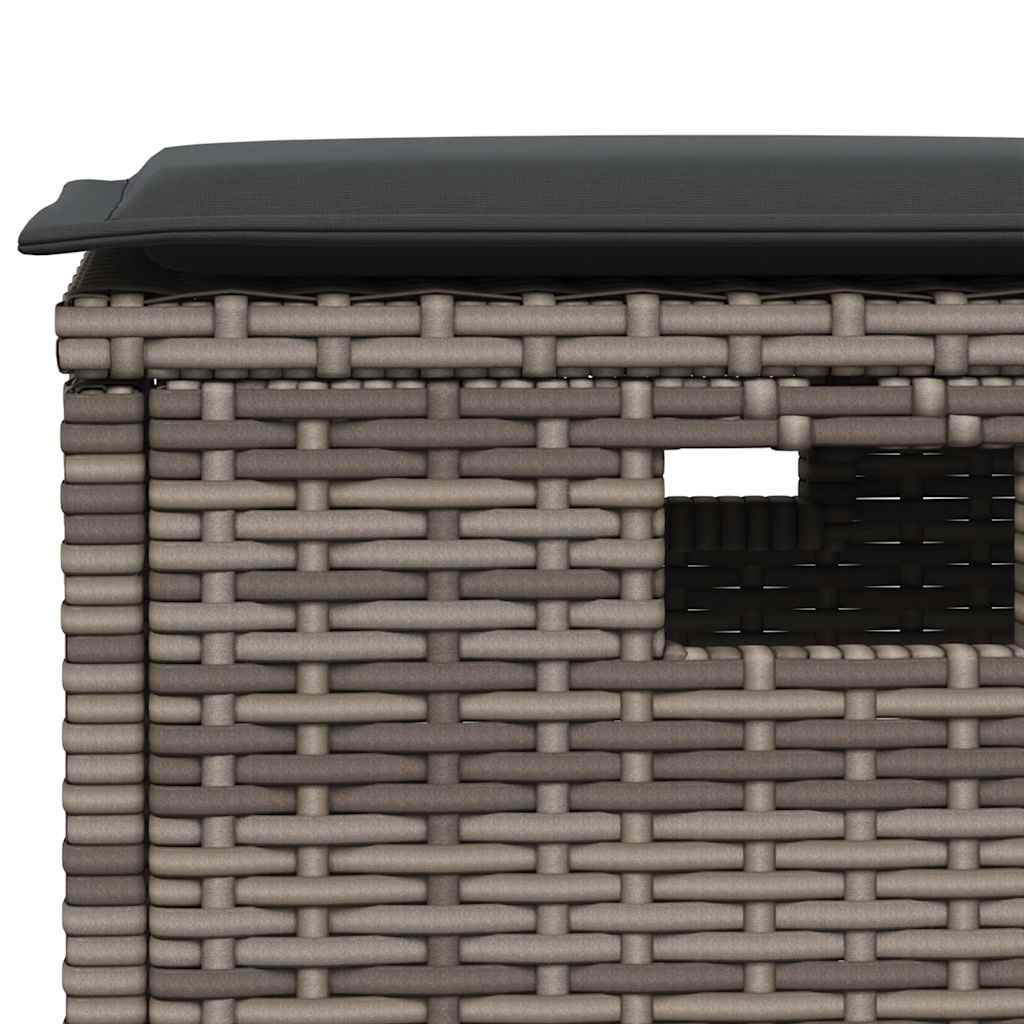 Sofasæt Til Haven 6 Dele Med Hynder L-formet Polyrattan - Billede 7