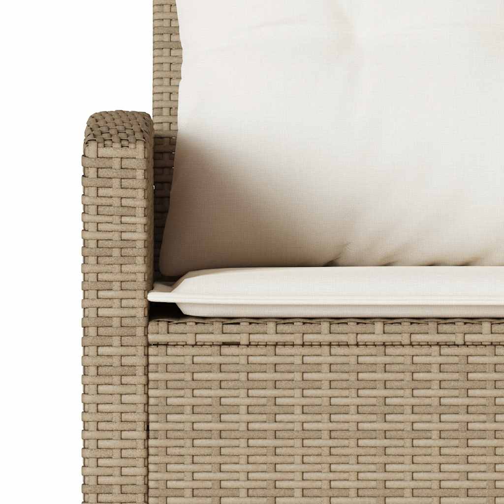 Sofasæt Til Haven 6 Dele Med Hynder L-formet Polyrattan - Billede 9