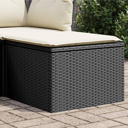 Haveskammel Med Hynde 55x55x37 Cm Polyrattan - Variant 366003