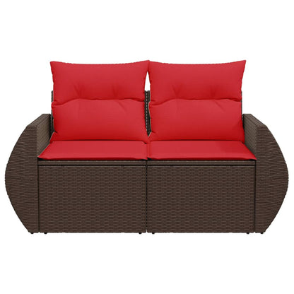 Havesofa Med Hynder 2-personers Polyrattan - Billede 4