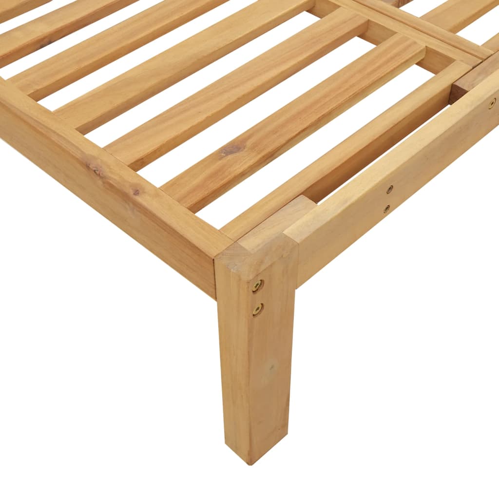 Midtermoduler Til Pallesofa 2 Stk. Med Hynder Massivt Akacietræ Grå