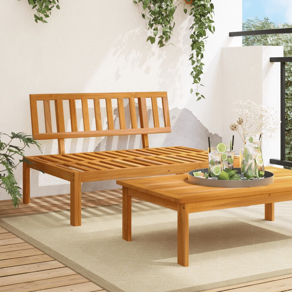 Midtermodul Til Pallesofa Massivt Akacietræ - Hovedbillede