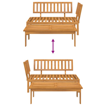 Sofamoduler 2 Stk. Til Pallesofa Massivt Akacietræ - Billede 8