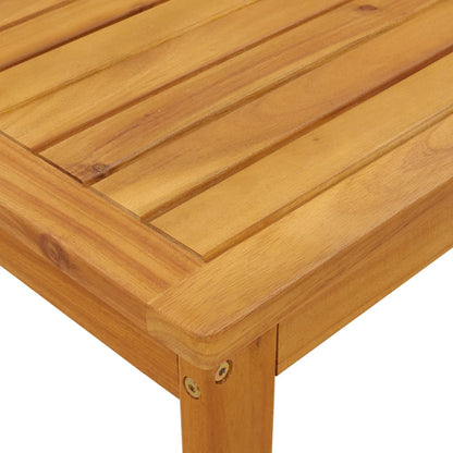 Hjørnemodul Med Bord Til Pallesofa Massivt Akacietræ