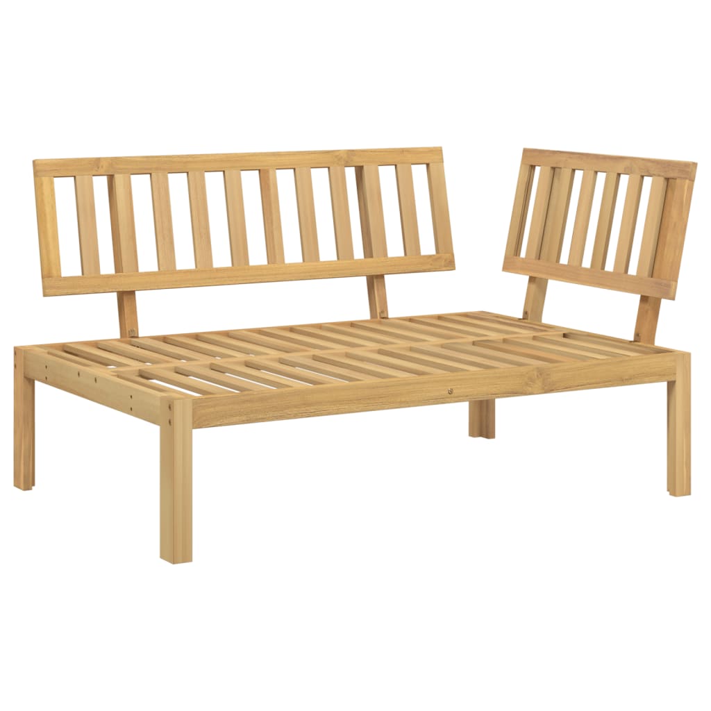 Hjørnemodul Til Pallesofa Massivt Akacietræ - Billede 2
