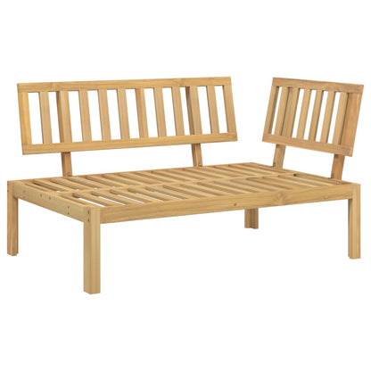 Hjørnemodul Til Pallesofa Massivt Akacietræ - Billede 2