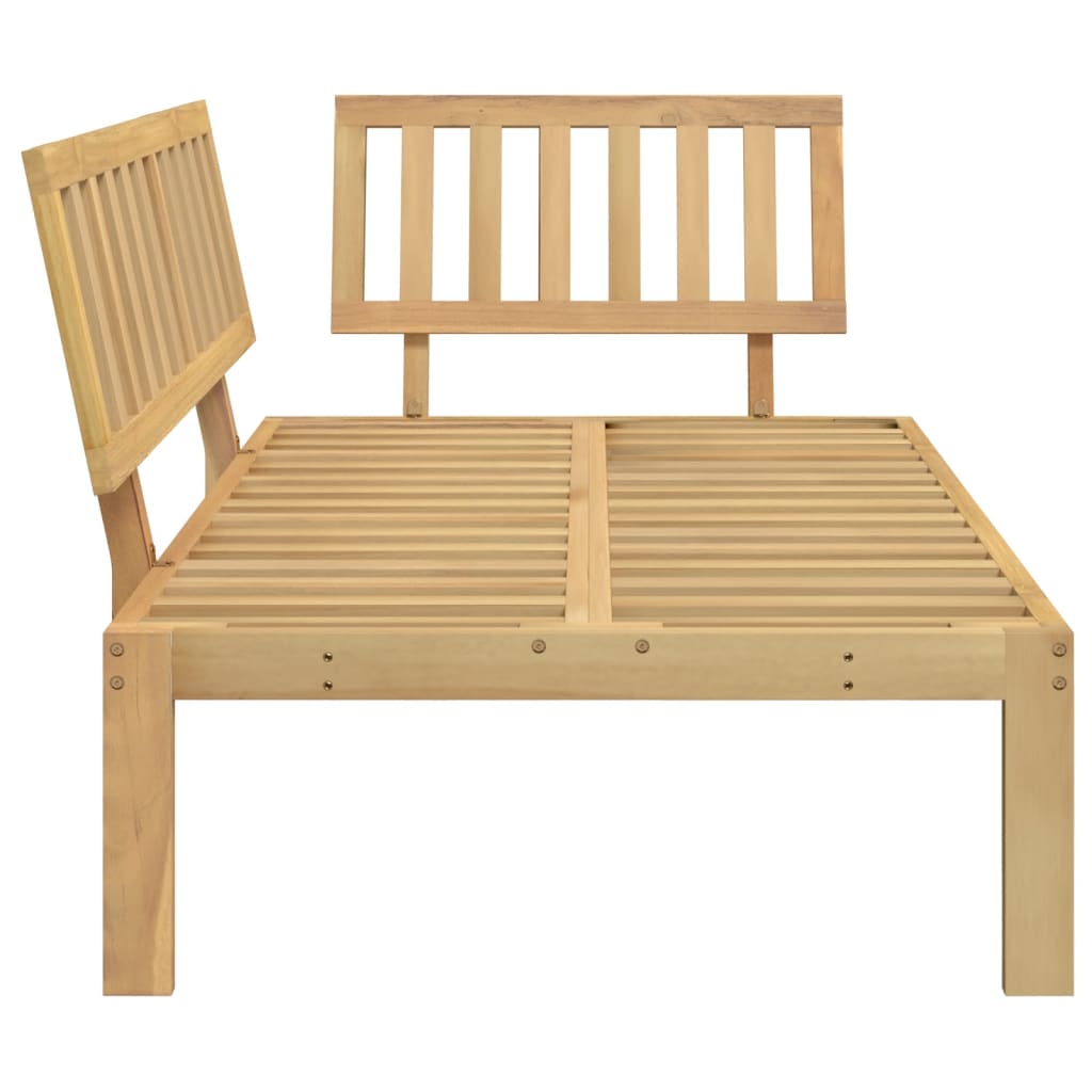 Hjørnemodul Til Pallesofa Massivt Akacietræ - Billede 5