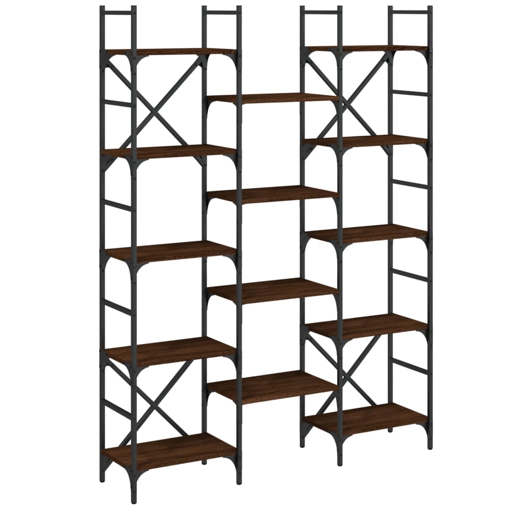 Bogreol 160x28,5x136,5 Cm Konstrueret - Billede 2