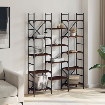 Bogreol 160x28,5x136,5 Cm Konstrueret - Billede 3