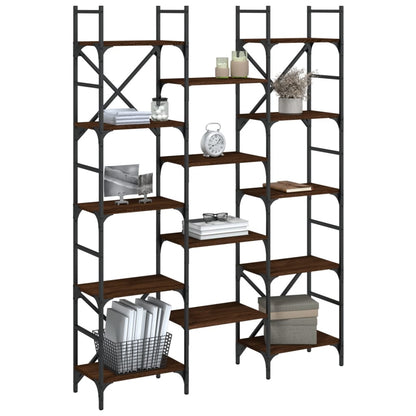 Bogreol 160x28,5x136,5 Cm Konstrueret - Billede 4