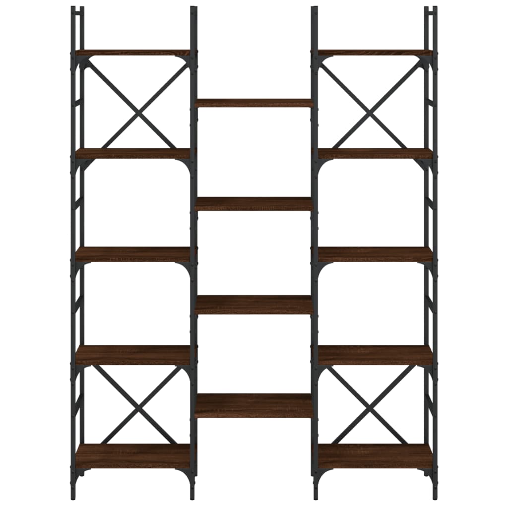 Bogreol 160x28,5x136,5 Cm Konstrueret - Billede 5