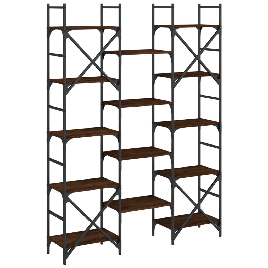 Bogreol 160x28,5x136,5 Cm Konstrueret - Billede 7