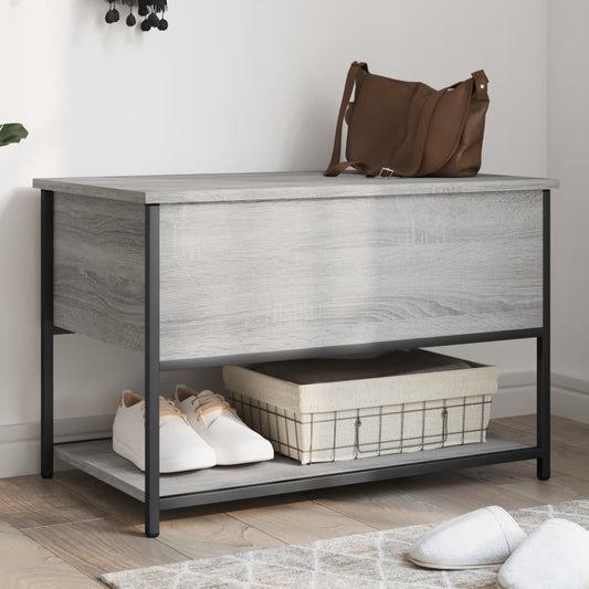 Opbevaringsbænk 70X42,5X47 Cm Konstrueret Træ