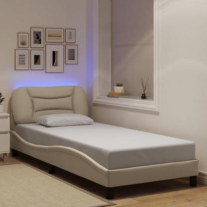 Sengeramme Med LED Uden Madras Hvar Stof - Hovedbillede