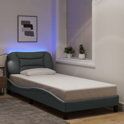 Sengeramme Med LED Uden Madras Hvar Stof - Variant 3213669