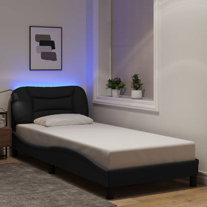 Sengeramme Med LED Uden Madras Hvar Stof - Variant 3213678