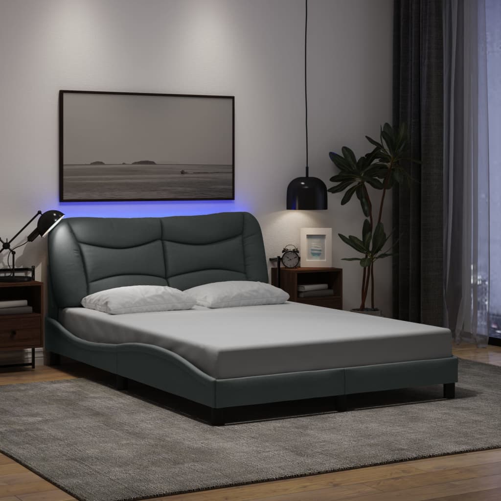 Sengeramme Med LED Uden Madras Hvar Stof - Variant 3213704