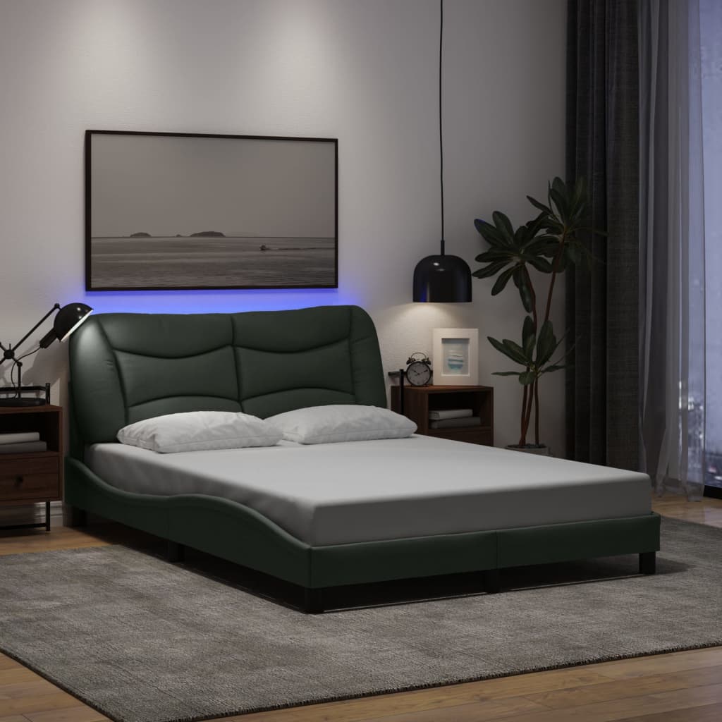 Sengeramme Med LED Uden Madras Hvar Stof - Variant 3213705