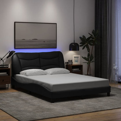 Sengeramme Med LED Uden Madras Hvar Stof - Variant 3213706