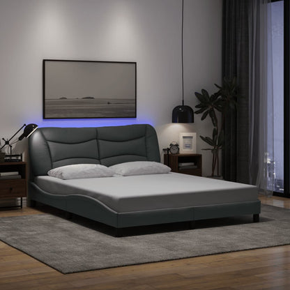 Sengeramme Med LED Uden Madras Hvar Stof - Variant 3213711
