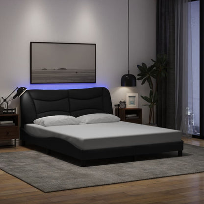 Sengeramme Med LED Uden Madras Hvar Stof - Variant 3213713