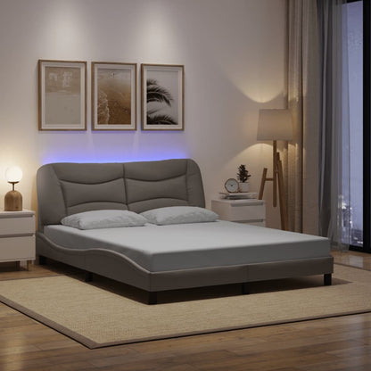 Sengeramme Med LED Uden Madras Hvar Stof - Variant 3213715