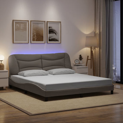 Sengeramme Med LED Uden Madras Hvar Stof - Variant 3213722