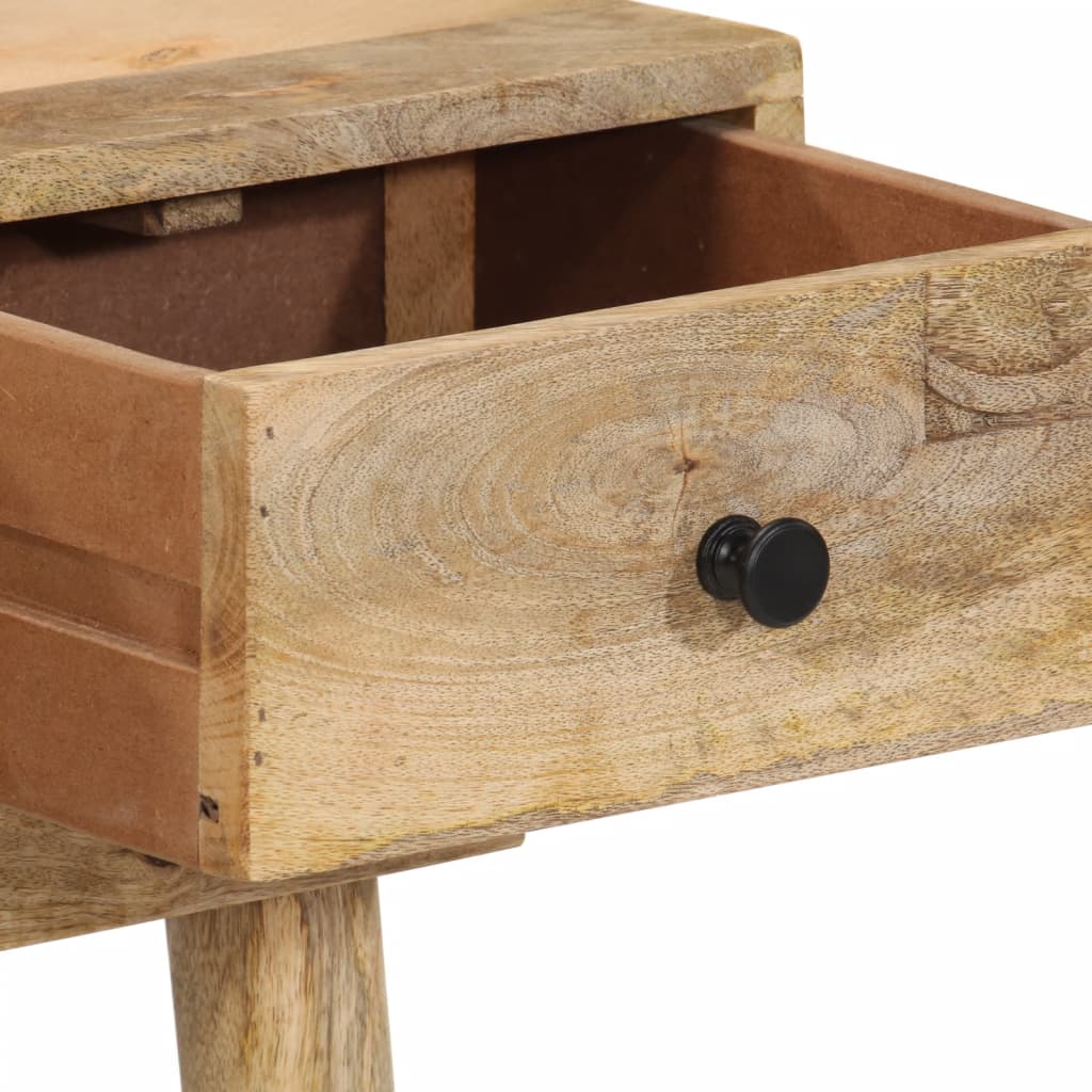Konsolbord 110x30x75 Cm Massivt Mangotræ - Billede 9