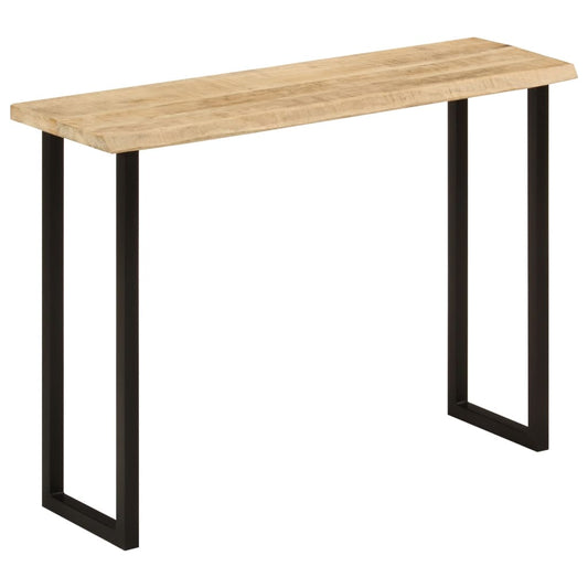 Konsolbord Med Naturlig Kant 105x33x76 Cm Massivt Mangotræ - Hovedbillede