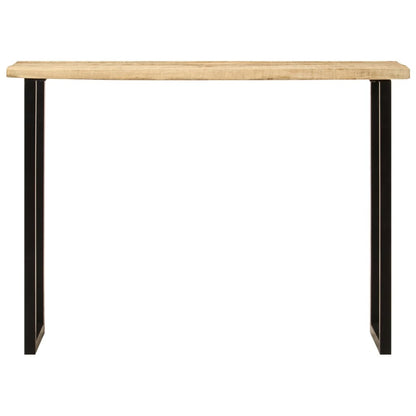 Konsolbord Med Naturlig Kant 105x33x76 Cm Massivt Mangotræ - Billede 2