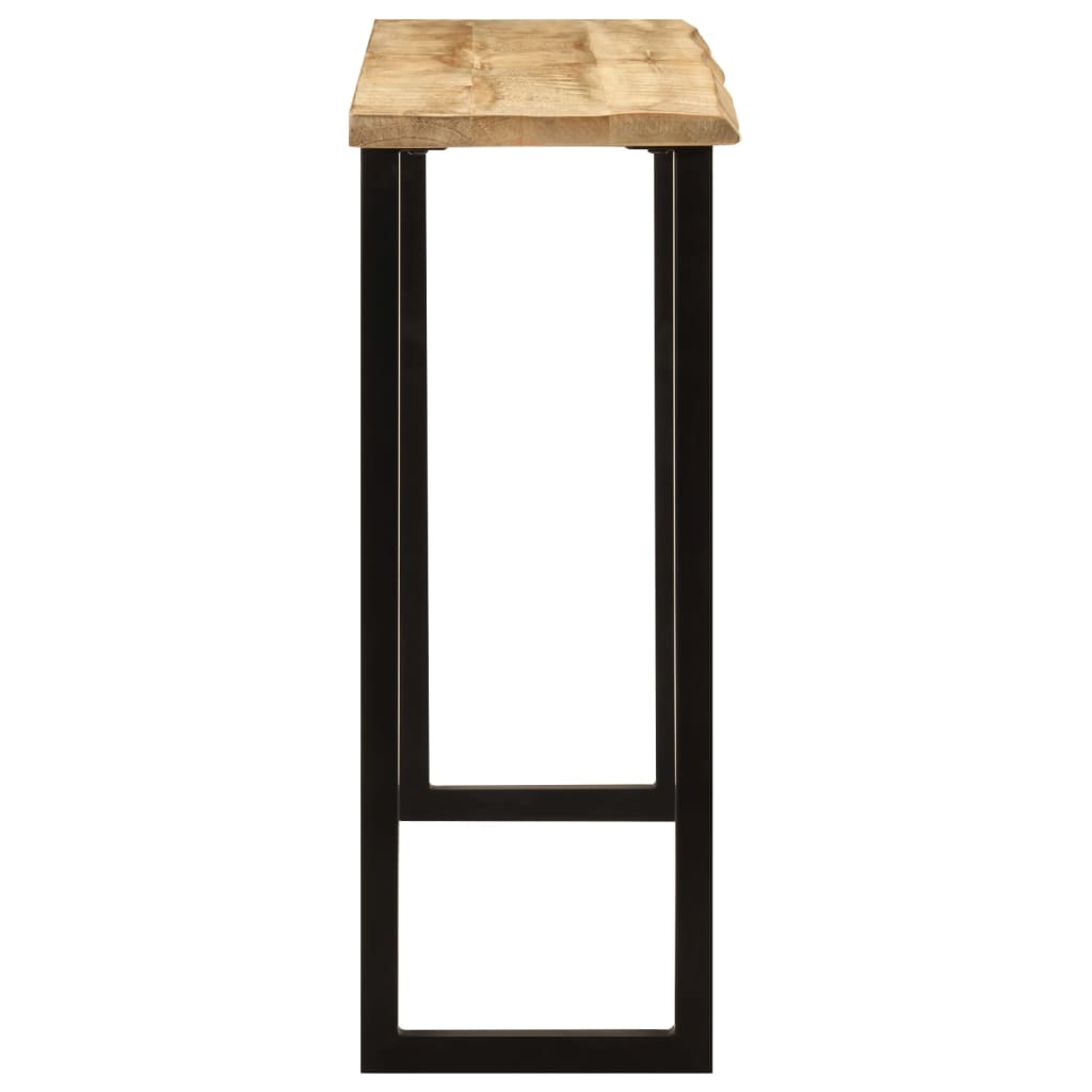 Konsolbord Med Naturlig Kant 105x33x76 Cm Massivt Mangotræ - Billede 3