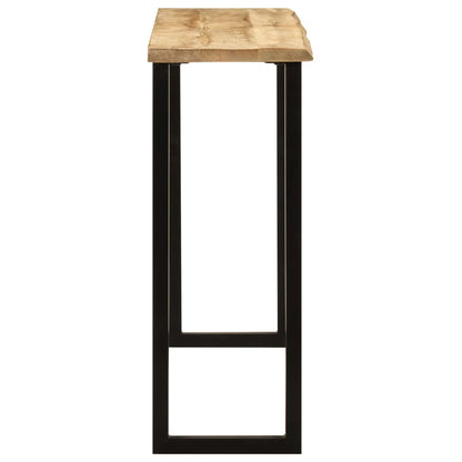 Konsolbord Med Naturlig Kant 105x33x76 Cm Massivt Mangotræ - Billede 3