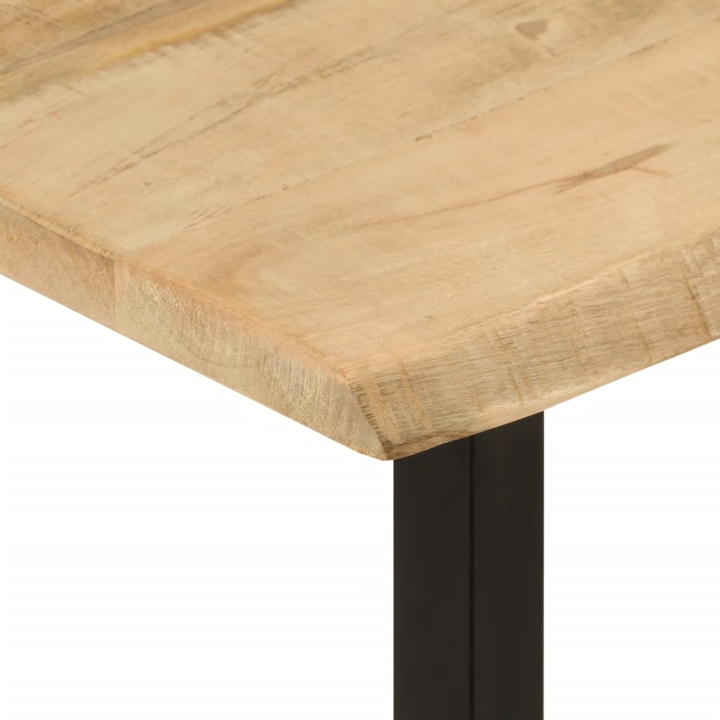 Konsolbord Med Naturlig Kant 105x33x76 Cm Massivt Mangotræ - Billede 6
