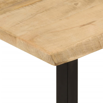 Konsolbord Med Naturlig Kant 105x33x76 Cm Massivt Mangotræ - Billede 6