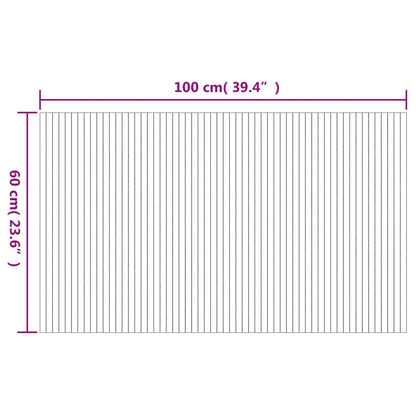 Gulvtæppe 60x100 Cm Bambus - Billede 8