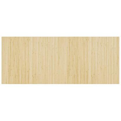 Gulvtæppe 80x200 Cm Rektangulær Bambus Lys Naturfarvet - Billede 2