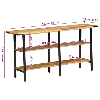 Konsolbord Massivt Mangotræ - Billede 9