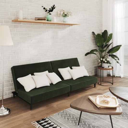 2-Personers Sovesofa Fløjl