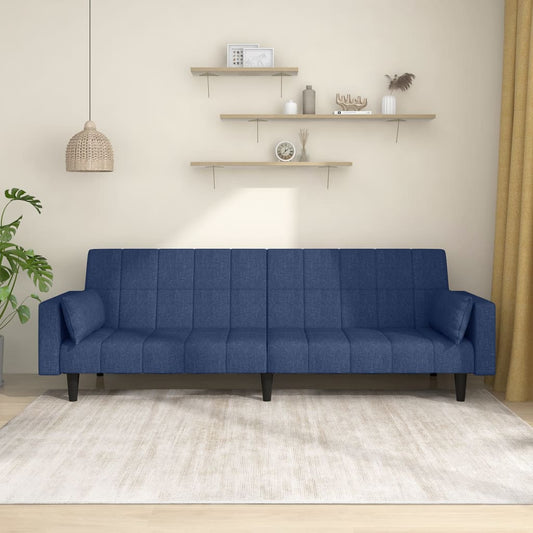 2-Personers Sovesofa Med 2 Puder Stof