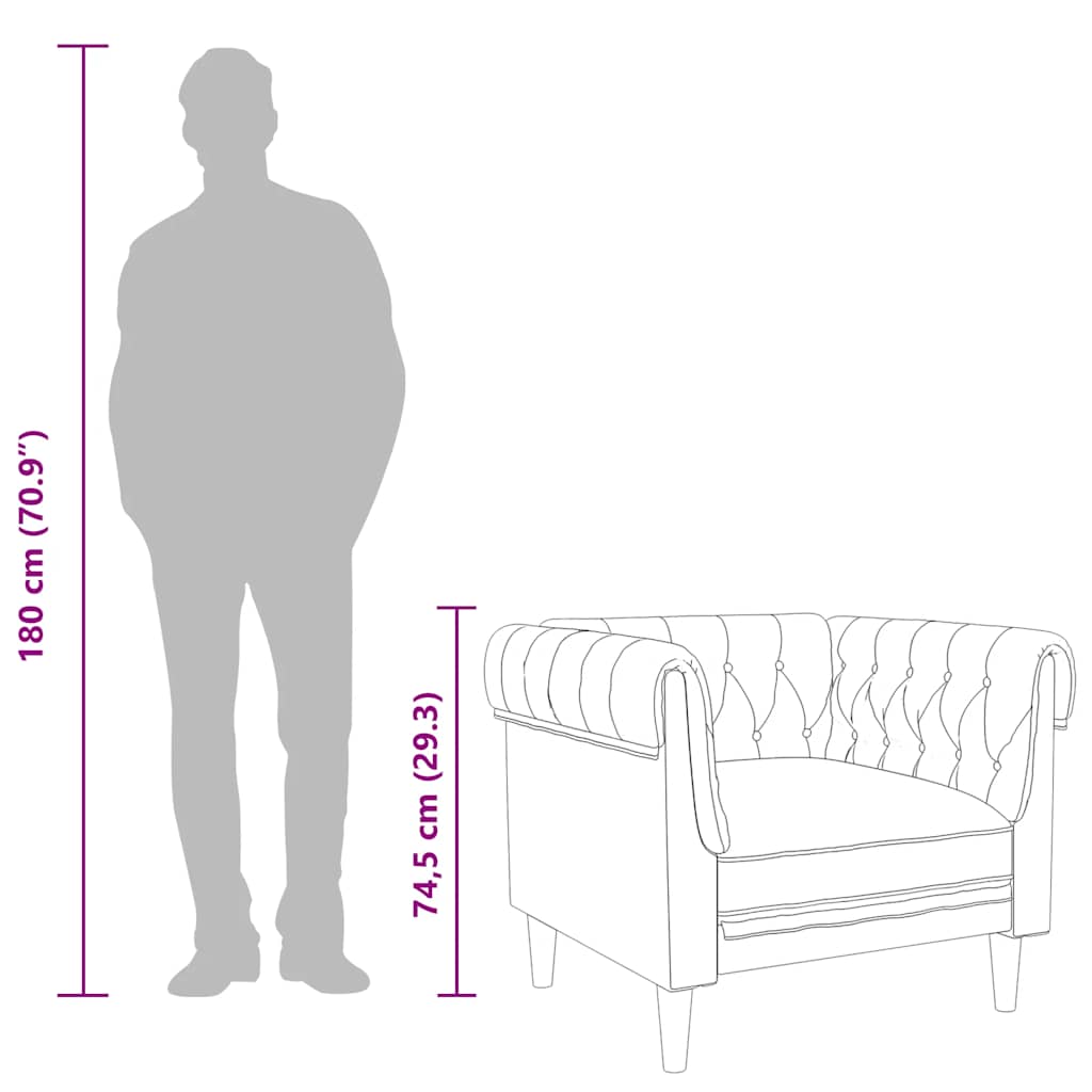Chesterfield-Sofa Stof