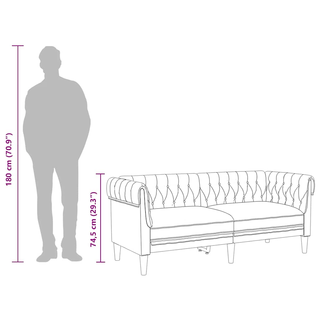 Chesterfield-Sofa Stof