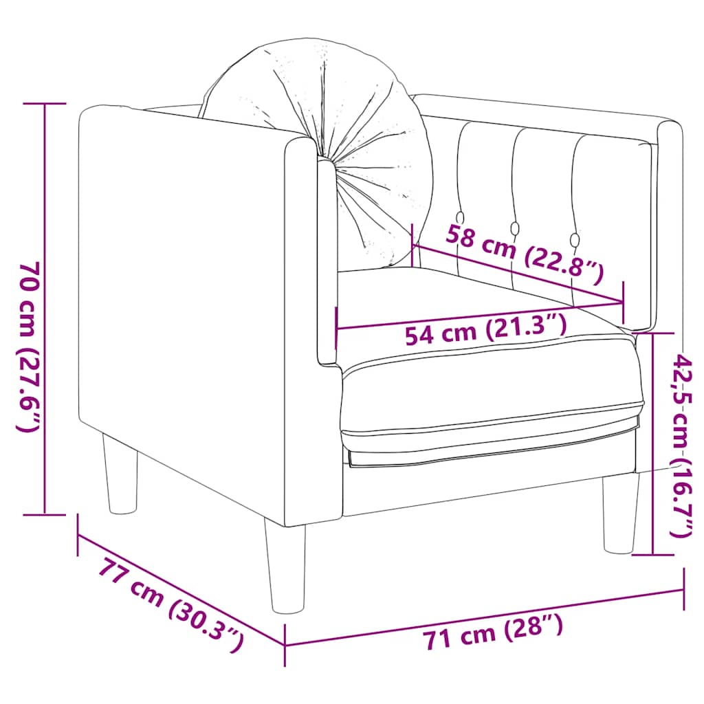 Sofa Med Hynde Velour