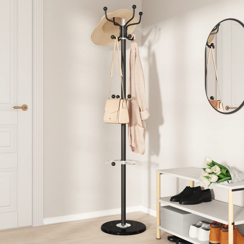 Stumtjener Med Paraplyholder 180 Cm Pulverlakeret Jern - Billede 3