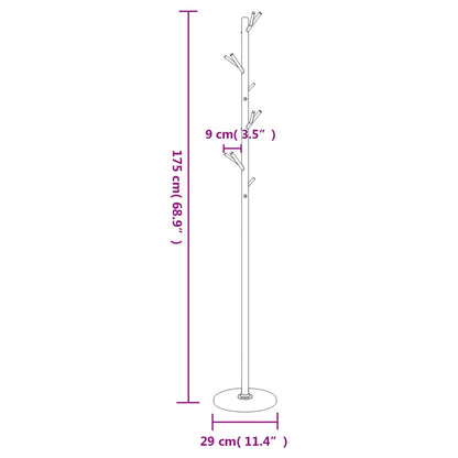 Stumtjener 175 Cm Pulverlakeret Jern - Billede 8