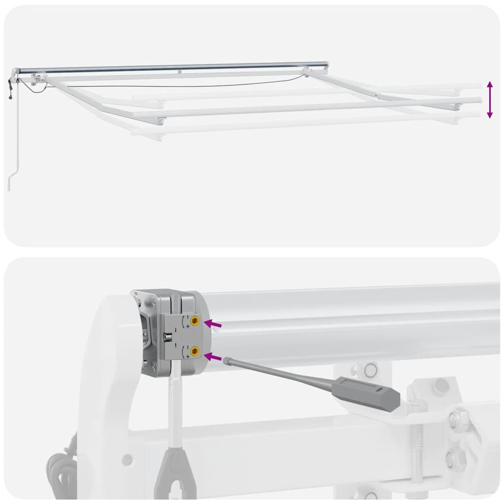 Markise Med LED-lys Automatisk Betjening - Billede 15